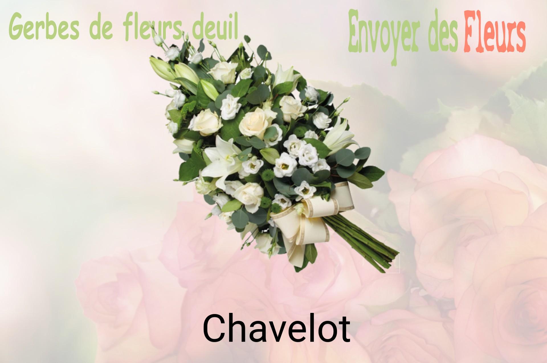 Gerbe de fleurs de deuil livrée à Chavelot